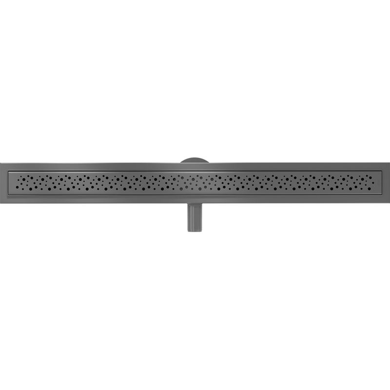 Mexen Flat 360° M12 Drehbarer Linienablauf 80 cm, gebürstet gun gray - 1E21080-40