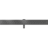 Mexen Flat 360° M12 Drehbarer Linienablauf 80 cm, gebürstet gun gray - 1E21080-40