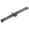 Mexen Flat 360° M12 Drehbarer Rinnenablauf 100 cm, gebürstetes Gun Gray - 1E21100-40