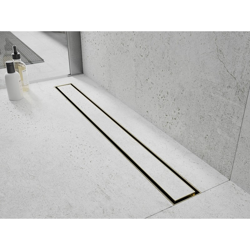 Mexen Flat M13 Linienentwässerung 2-in-1 60 cm, Gold - 1510060-15
