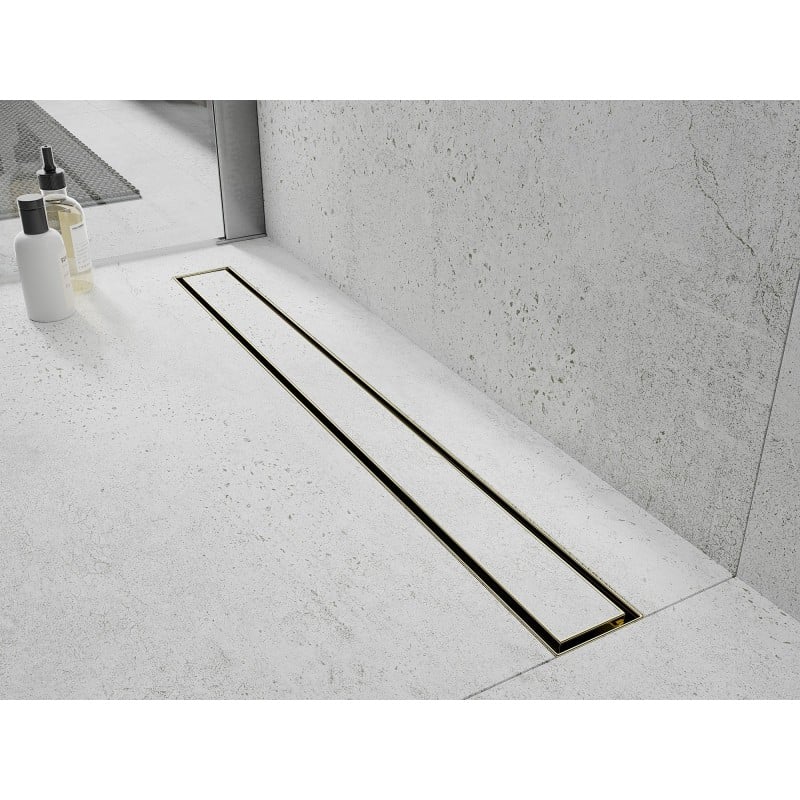 Mexen Flat M13 Linienablauf 2-in-1 120 cm, gold - 1510120