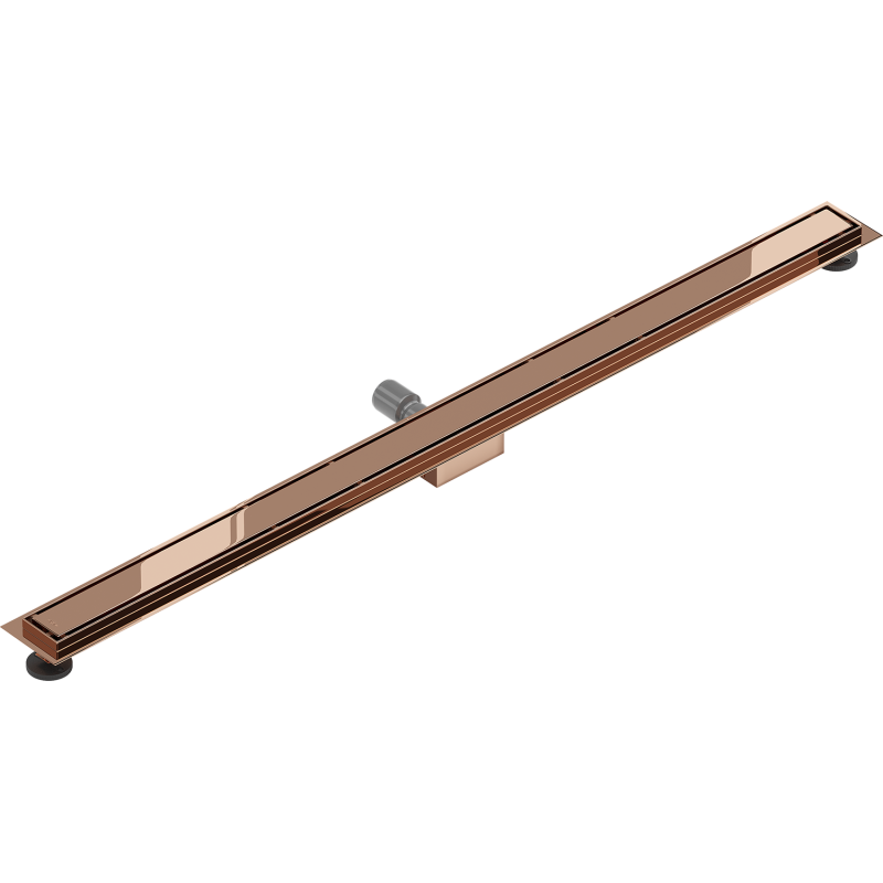 Mexen Flat M13 Linienabfluss 2-in-1 120 cm, Roségold - 1610120