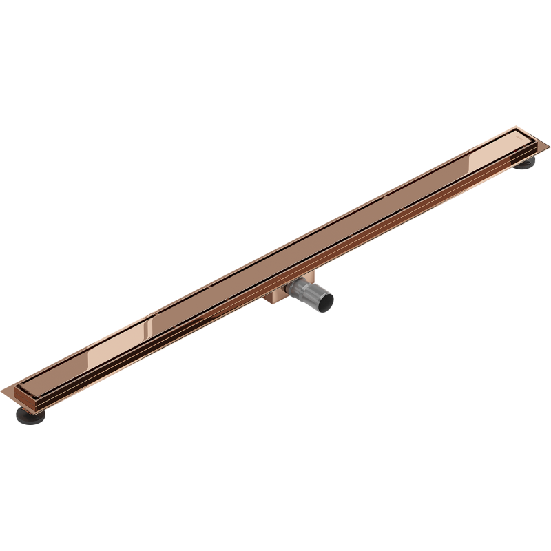 Mexen Flat M13 Linienabfluss 2-in-1 120 cm, Roségold - 1610120