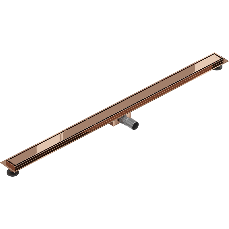 Mexen Flat M13 Linienentwässerung 2-in-1 140 cm, Roségold - 1610140
