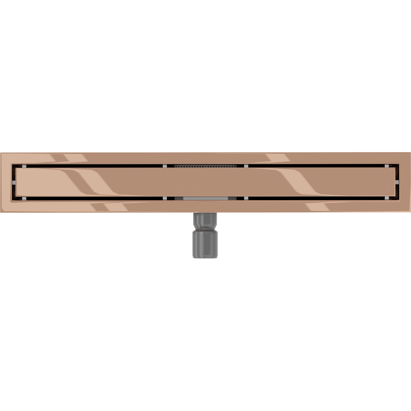 Mexen Flat M13 Linienablauf 2-in-1 70 cm, Roségold - 1610070-15