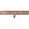 Mexen Flat M13 Linienablauf 2-in-1 70 cm, Roségold - 1610070-15