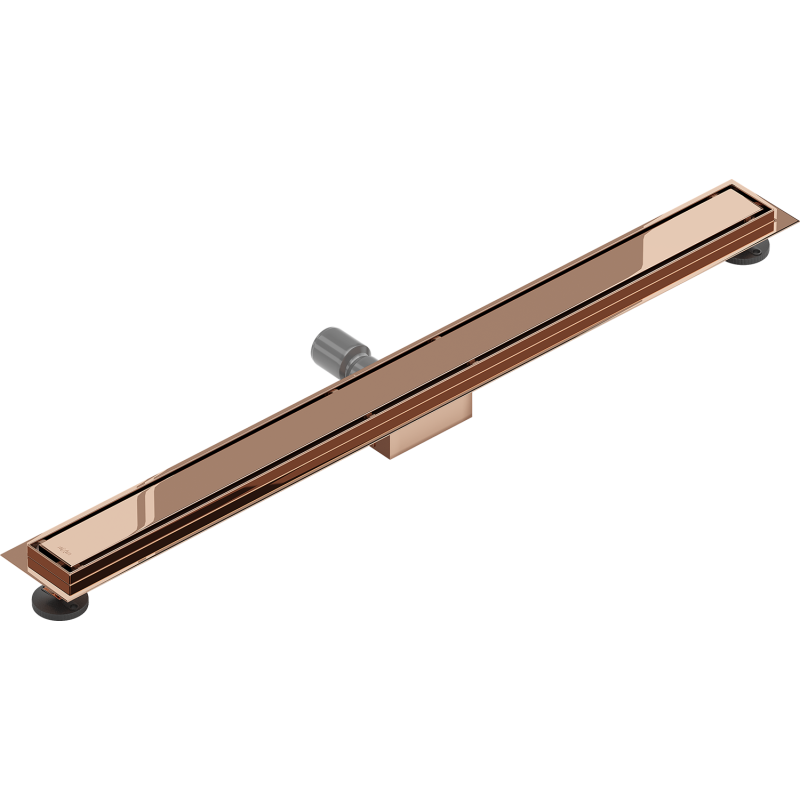 Mexen Flat M13 Linienablauf 2-in-1 90 cm, Roségold - 1610090-15