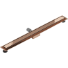 Mexen Flat M13 Linienablauf 2-in-1 90 cm, Roségold - 1610090-15
