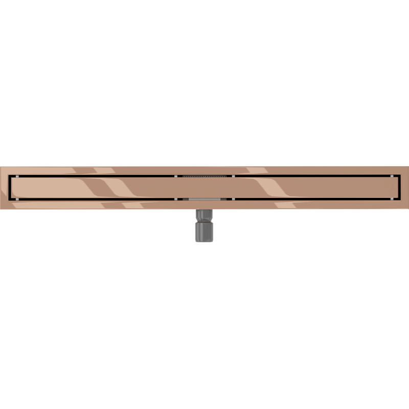 Mexen Flat M13 Linienablauf 2-in-1 90 cm, Roségold - 1610090-15