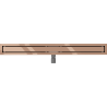 Mexen Flat M13 Linienablauf 2-in-1 90 cm, Roségold - 1610090-15