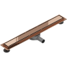 Mexen Flat 360° M13 drehbarer Linienablauf 2-in-1 50 cm, Roségold - 1610050-40