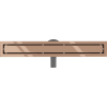 Mexen Flat 360° M13 drehbarer Linienablauf 2-in-1 50 cm, Roségold - 1610050-40