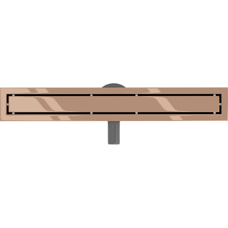 Mexen Flat 360° M13 Drehbarer Linienablauf 2-in-1 60 cm, Roségold - 1610060-40