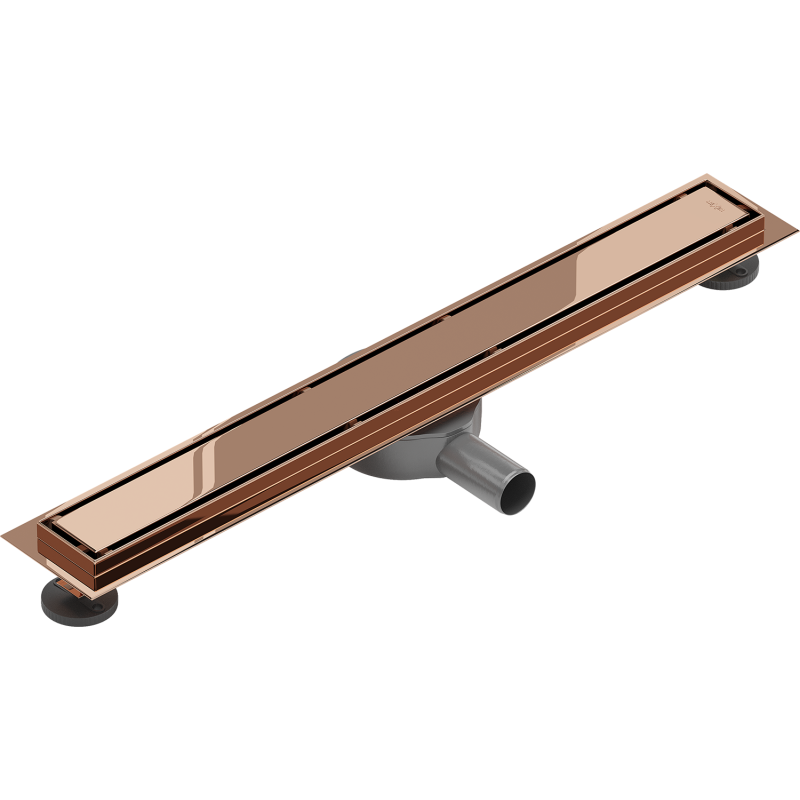 Mexen Flat 360° M13 drehbare Linienentwässerung 2-in-1 70 cm, Roségold - 1610070-40
