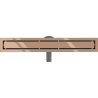 Mexen Flat 360° M13 drehbare Linienentwässerung 2-in-1 70 cm, Roségold - 1610070-40