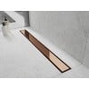 Mexen Flat 360° M13 drehbarer Linienablauf 2-in-1 90 cm, Roségold - 1610090-40
