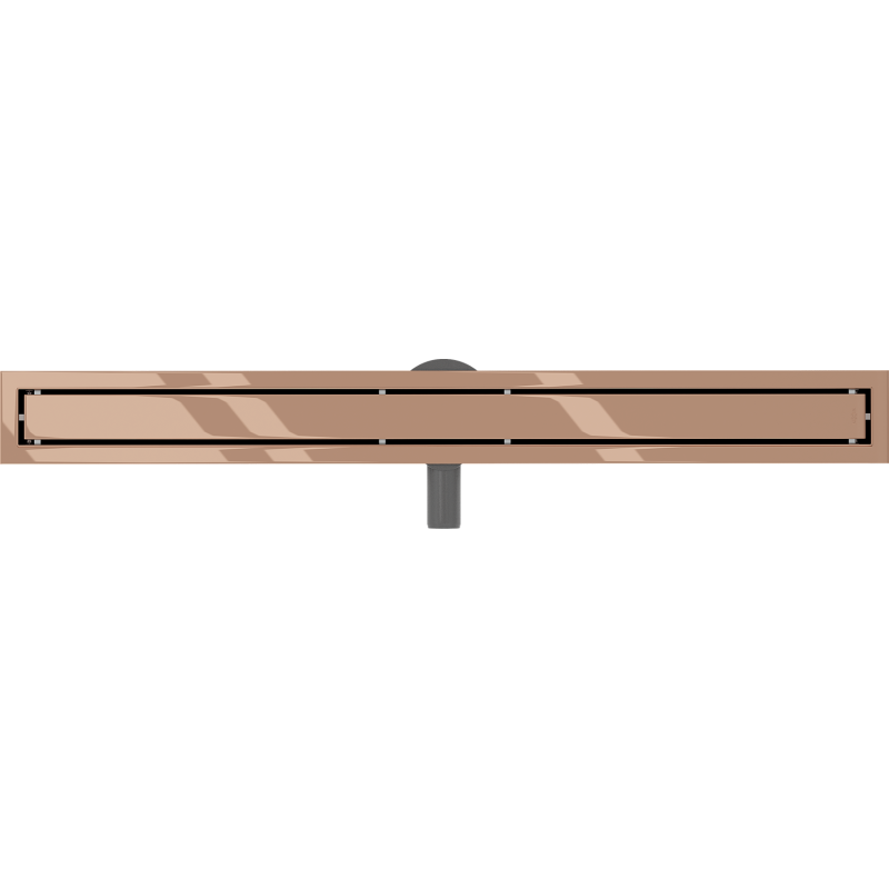 Mexen Flat 360° M13 drehbarer Linienablauf 2-in-1 90 cm, Roségold - 1610090-40