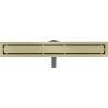 Mexen Flat 360° M13 Drehbarer Linienablauf 2-in-1 50 cm, gebürstet gold - 1A10050-40