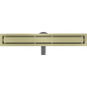 Mexen Flat 360° M13 Drehbarer Linienablauf 2-in-1 60 cm, gebürstetes Gold - 1A10060-40