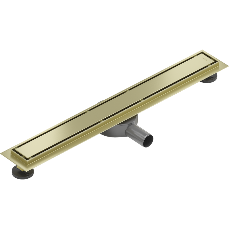 Mexen Flat 360° M13 drehbarer Linearablauf 2-in-1 70 cm, gebürstetes Gold - 1A10070-40