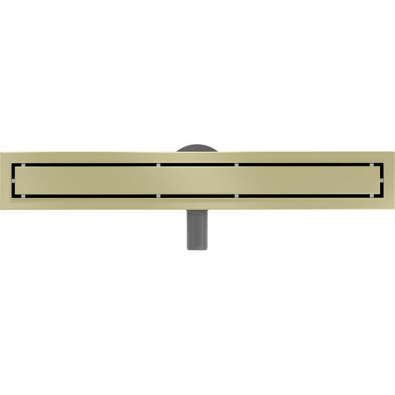 Mexen Flat 360° M13 drehbarer Linearablauf 2-in-1 70 cm, gebürstetes Gold - 1A10070-40