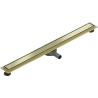 Mexen Flat 360° M13 Drehbarer Linienablauf 2-in-1 100 cm, gebürstet gold - 1A10100-40