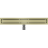 Mexen Flat M13 Linienablauf 2in1 50 cm, gebürstetes Gold - 1A10050-15