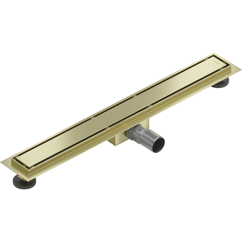 Mexen Flat M13 Linearablauf 2-in-1 70 cm, gebürstetes Gold - 1A10070-15