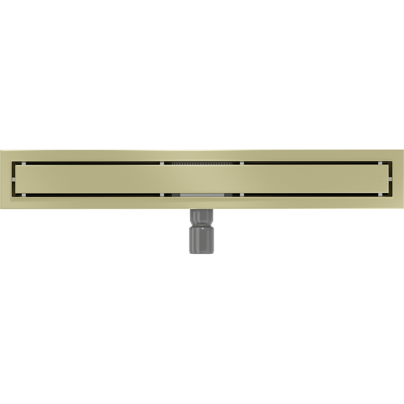 Mexen Flat M13 Linearablauf 2-in-1 70 cm, gebürstetes Gold - 1A10070-15