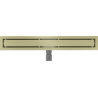 Mexen Flat M13 Linearablauf 2-in-1 70 cm, gebürstetes Gold - 1A10070-15