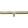 Mexen Flat M13 Linienablauf 2-in-1 80 cm, gebürstetes Gold - 1A10080-15