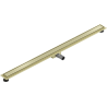 Mexen Flat M13 Linearablauf 2-in-1 130 cm, gebürstetes Gold - 1A10130