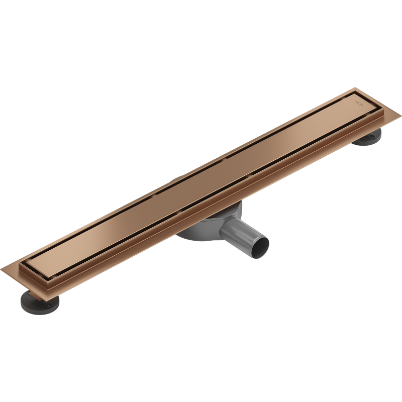 Mexen Flat 360° M13 Drehbarer Linearablauf 2-in-1 50 cm, gebürstetes Kupfer - 1C10050-40