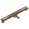 Mexen Flat 360° M13 Drehbarer Linearablauf 2-in-1 50 cm, gebürstetes Kupfer - 1C10050-40