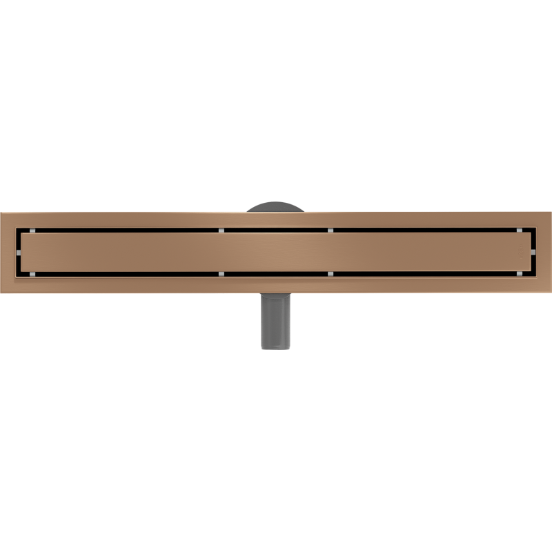 Mexen Flat 360° M13 Drehbarer Linearablauf 2-in-1 50 cm, gebürstetes Kupfer - 1C10050-40