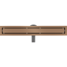 Mexen Flat 360° M13 Drehbarer Linearablauf 2-in-1 50 cm, gebürstetes Kupfer - 1C10050-40