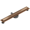 Mexen Flat 360° M13 rotierender Linienablauf 2-in-1 60 cm, gebürstetes Kupfer - 1C10060-40