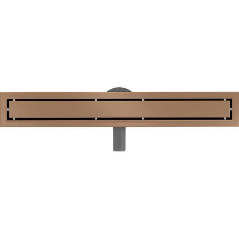 Mexen Flat 360° M13 rotierender Linienablauf 2-in-1 60 cm, gebürstetes Kupfer - 1C10060-40