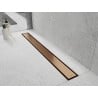 Mexen Flat 360° M13 Rotationslinienablauf 2-in-1 80 cm, gebürstetes Kupfer - 1C10080-40