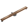 Mexen Flat 360° M13 Rotationslinienablauf 2-in-1 80 cm, gebürstetes Kupfer - 1C10080-40