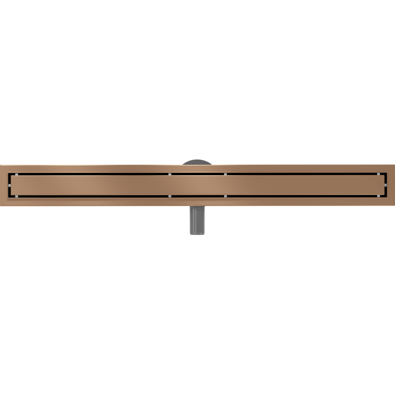 Mexen Flat 360° M13 Rotationslinienablauf 2-in-1 80 cm, gebürstetes Kupfer - 1C10080-40
