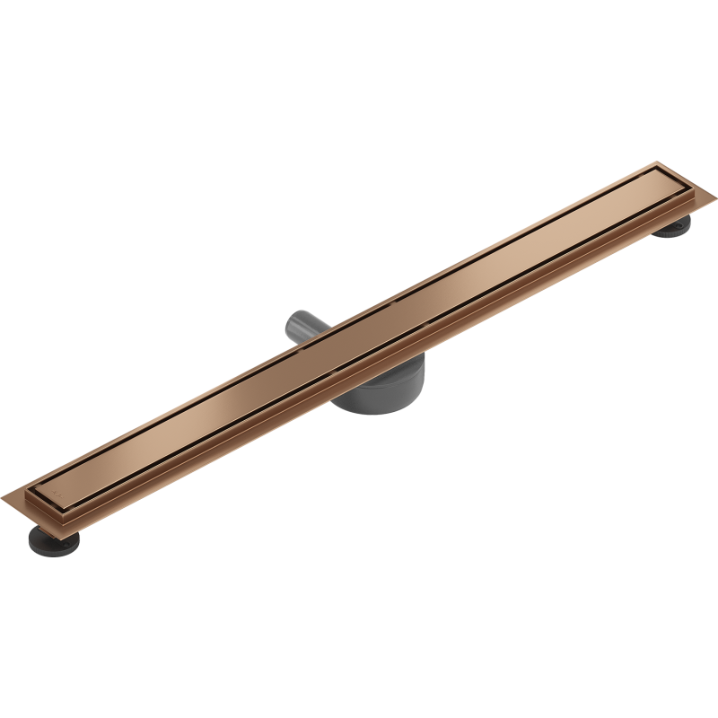 Mexen Flat 360° M13 drehbares Linearablauf 2-in-1 90 cm, gebürstetes Kupfer - 1C10090-40