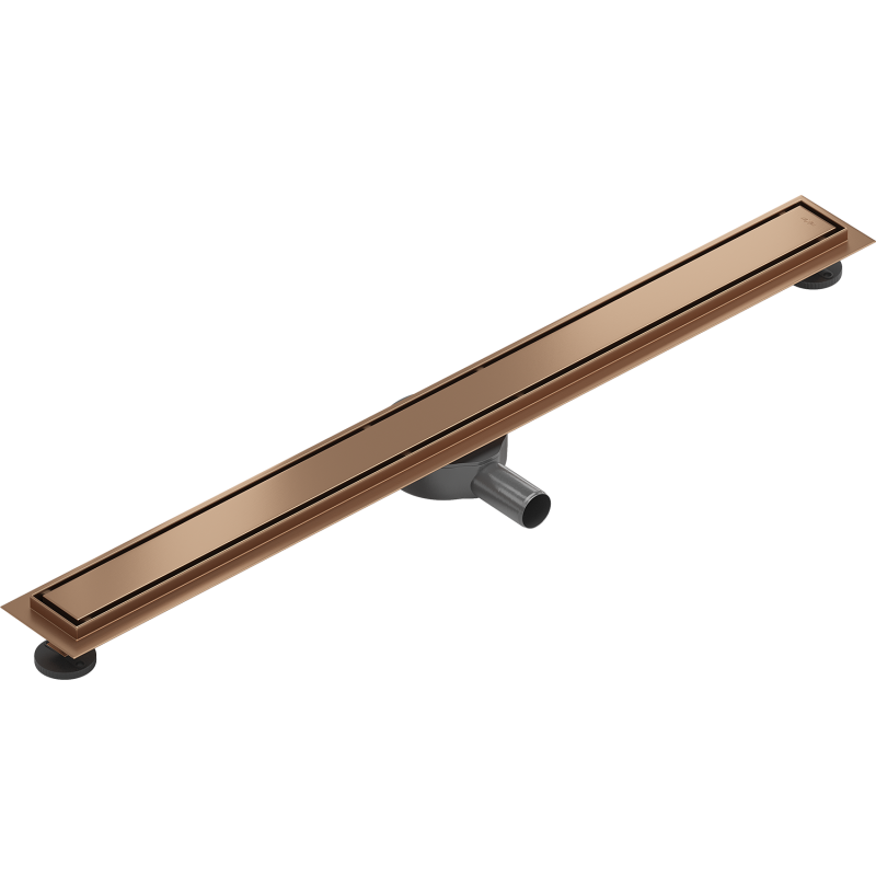 Mexen Flat 360° M13 drehbares Linearablauf 2-in-1 90 cm, gebürstetes Kupfer - 1C10090-40
