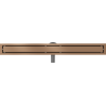 Mexen Flat 360° M13 drehbares Linearablauf 2-in-1 90 cm, gebürstetes Kupfer - 1C10090-40