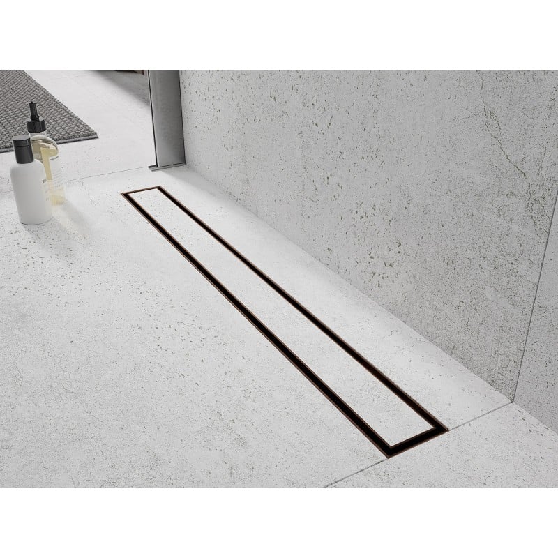 Mexen Flat 360° M13 drehbarer Linienablauf 2-in-1 100 cm, gebürstetes Kupfer - 1C10100-40