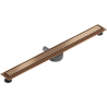 Mexen Flat 360° M13 drehbarer Linienablauf 2-in-1 100 cm, gebürstetes Kupfer - 1C10100-40