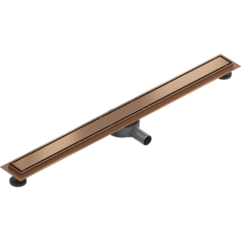 Mexen Flat 360° M13 drehbarer Linienablauf 2-in-1 100 cm, gebürstetes Kupfer - 1C10100-40