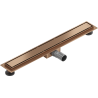 Mexen Flat M13 lineare 2-in-1-Ablauf 70 cm, gebürstetes Kupfer - 1C10070-15