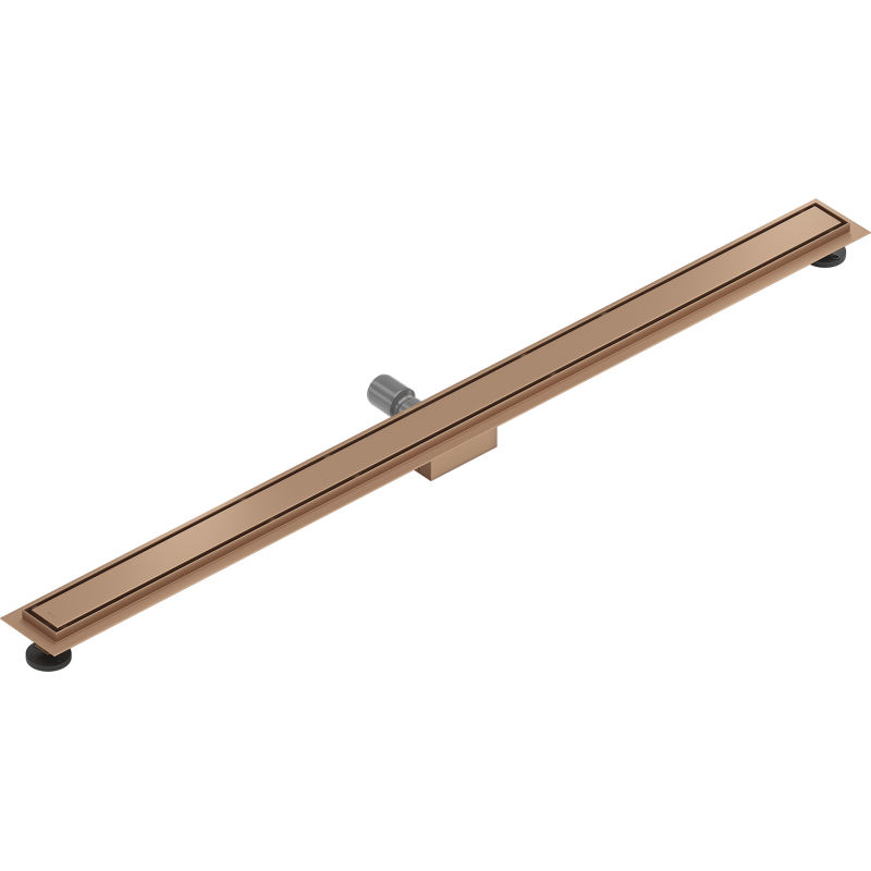 Mexen Flat M13 Linienablauf 2-in-1 130 cm, gebürstetes Kupfer - 1C10130