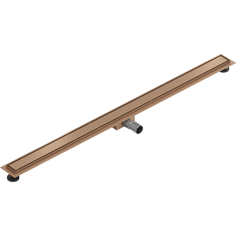 Mexen Flat M13 Linienablauf 2-in-1 130 cm, gebürstetes Kupfer - 1C10130